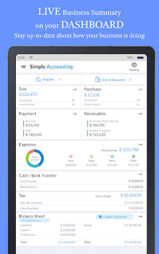 Screenshot of Accounting Bookkeeping