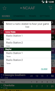 College Football Radio Screenshot