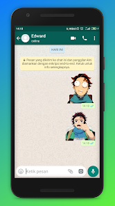 Captura de Pantalla 1 Cute Anime For WA android
