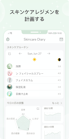 Skincare Diary - スキンケアルーチン日記のおすすめ画像1