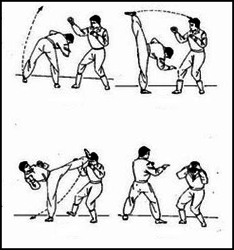Kung Fu postures. ?Train Kung Fu steps