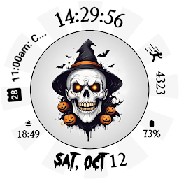 Halloween Skull Watch Face