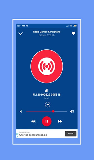 Android application radio dambe kersignane screenshort