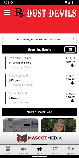 River Valley Athletics Screen 2
