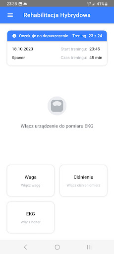 Android application Rehabilitacja Kardiologiczna screenshort