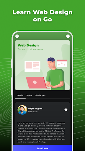 Web Design Course - ProApp Screen 2