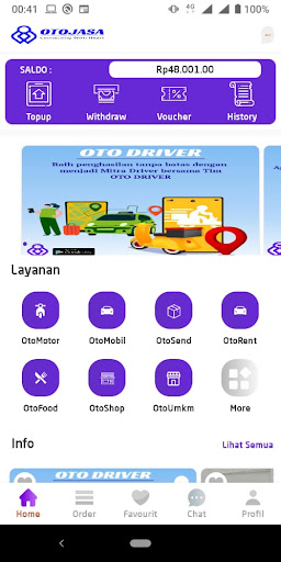 Android application OTO JASA screenshort
