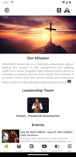 Android application Rehoboth Family Church screenshort