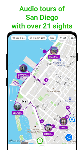 Android application San Diego SmartGuide screenshort