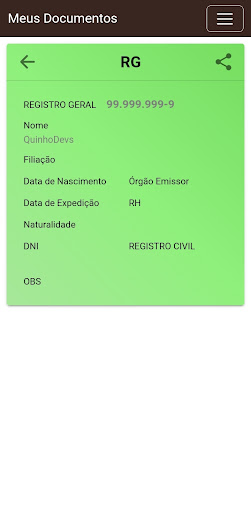 Meus Documentos Screen 3