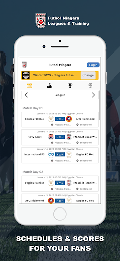 Android application Futbol Niagara screenshort