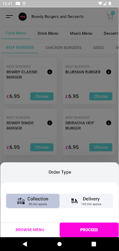 Rowdy Burgers & Desserts Screen 2
