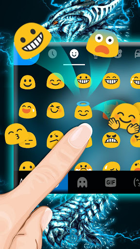 Lightning Neon Dragon Keyboard Screen 2