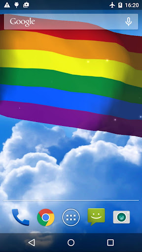 Android application Rainbow Flag Live Wallpaper screenshort