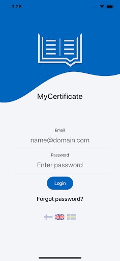 MyCertificate Screen 2