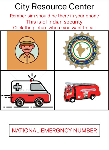 Android application India emergency numbers caller screenshort