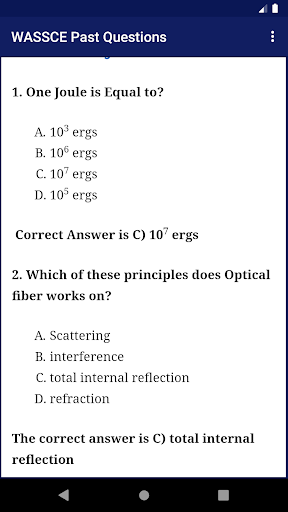 WASSCE Past Questions &Answers Screen 3