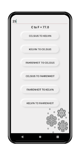 Temperature converter Screen 2
