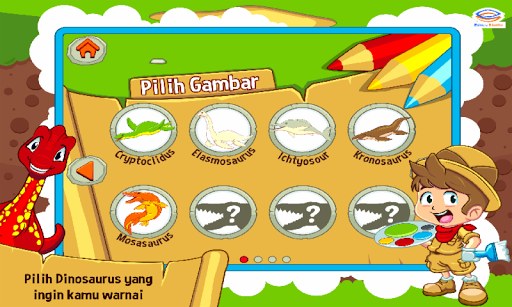 Marbel Mewarnai : Dinosaurus Screen 2