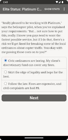 Elite Status - Screenshot 2