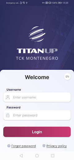 Android application TitanUP - Montenegro screenshort