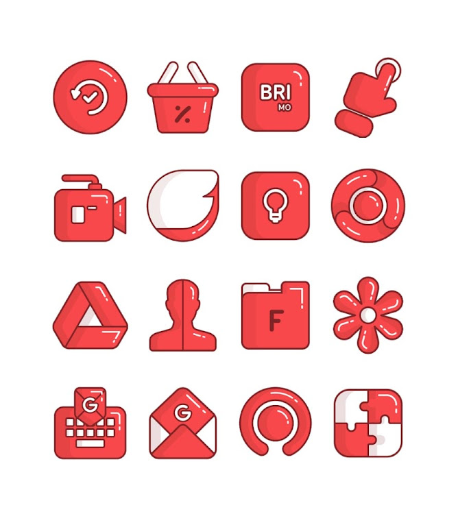 Cherry - Red icon pack - 58 - (Android)