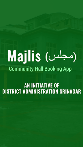 Android application Majlis Community Hall Booking screenshort