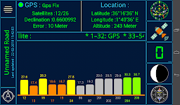 screenshot of GPS status