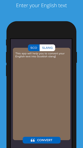 Android application ScoSlang: English to Scottish screenshort