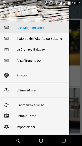 Android application Bolzano notizie locali screenshort