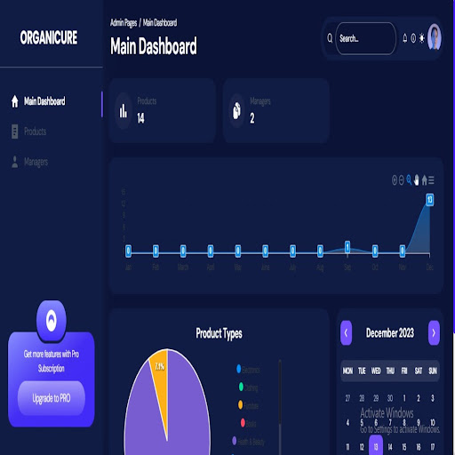 Android application OrganiCure screenshort