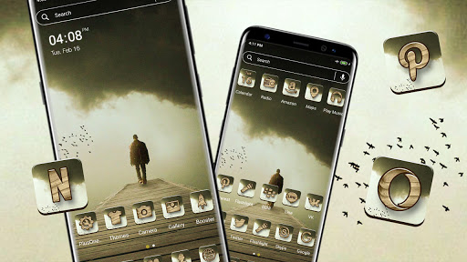 Lonely Man Launcher Theme Screen 3