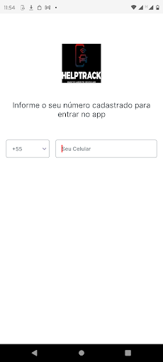 Android application HelpTrack screenshort