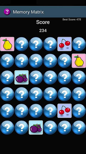 Android application Memory Matrix screenshort