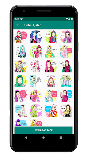 Cute Hijab Muslimah Stickers