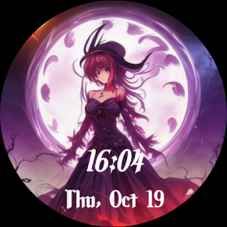 Anime Halloween Watch Face v2