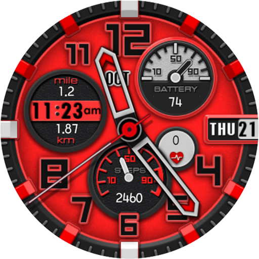 Red Step Watch Face logo