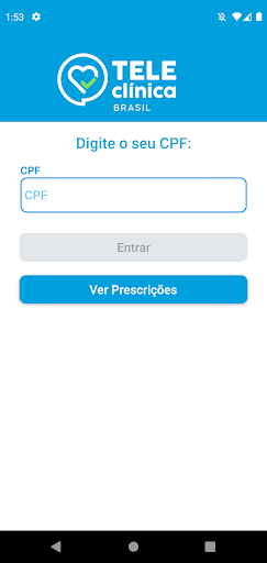 Android application Tele Clínica Brasil screenshort