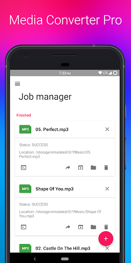 Android application Media Converter Pro screenshort