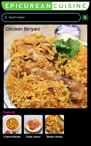 Epicurean Cuisine Screen 2