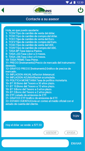INS Valores Screen 3