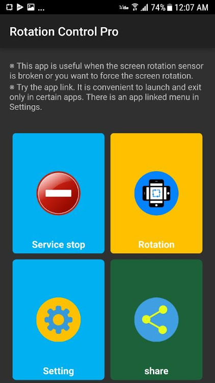 Screen rotation control pro - 3.8.7 - (Android)