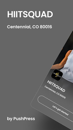 Android application HIITSQUAD screenshort