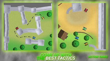 Action Tanks: 2-4 players party tank games game
