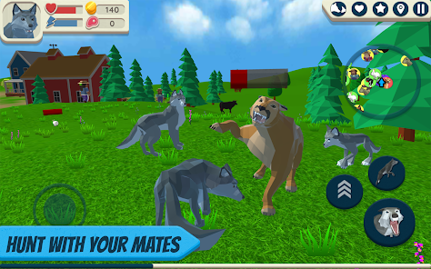 Captura de Pantalla 13 Wolf Simulator: Wild Animals 3 android