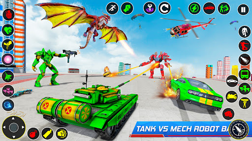Android application Army Dragon Robot Transform 3D screenshort