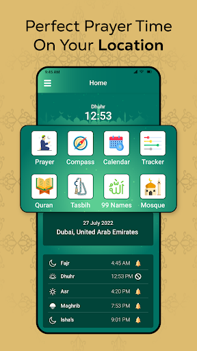 Prayer Times & AI Lesson Card Screen 3