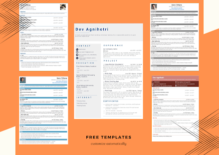 Resume Builder - CV creator 9.0 APK screenshots 2