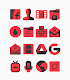 screenshot of Karaz Red - Icon Pack