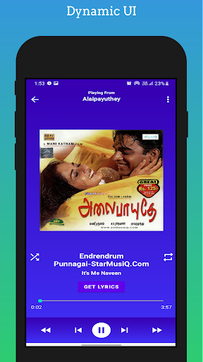 Navi Music Player Screen 3